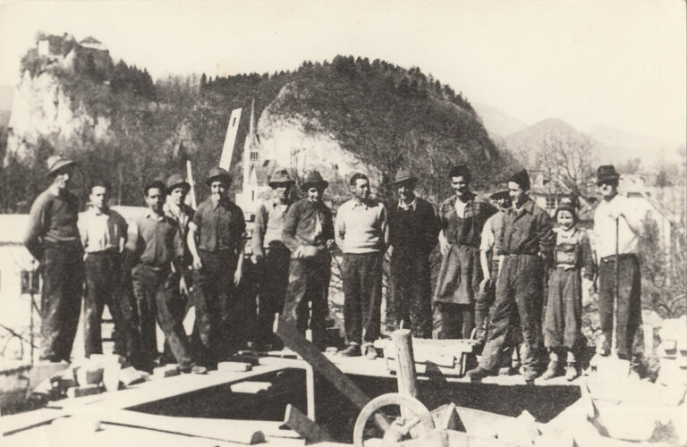 1949 - Člani pri gradnji - adaptaciji gasilskega doma